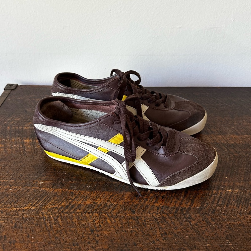ASICS Tiger Onitsuka brown yellow sneakers